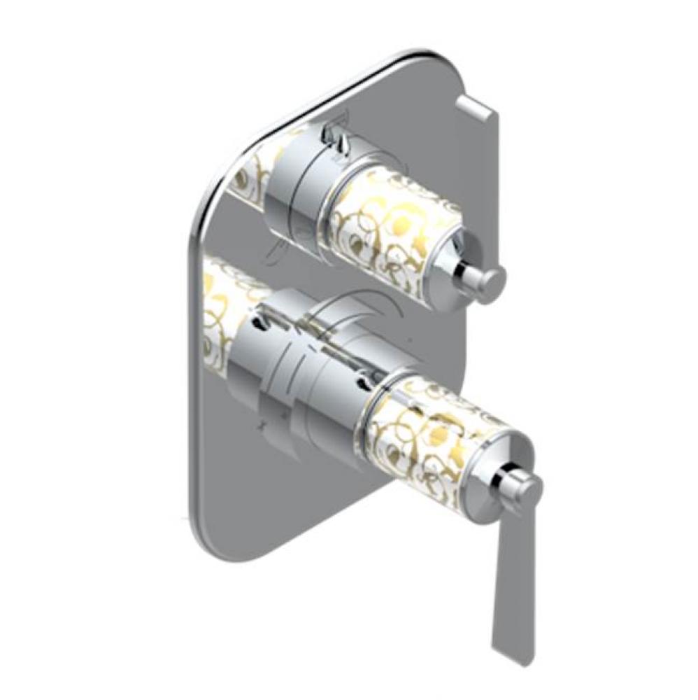 Trim For Thg Thermostat With Stop Valve And 3-way Diverter, Rough Part Supplied With Fixing Box Re