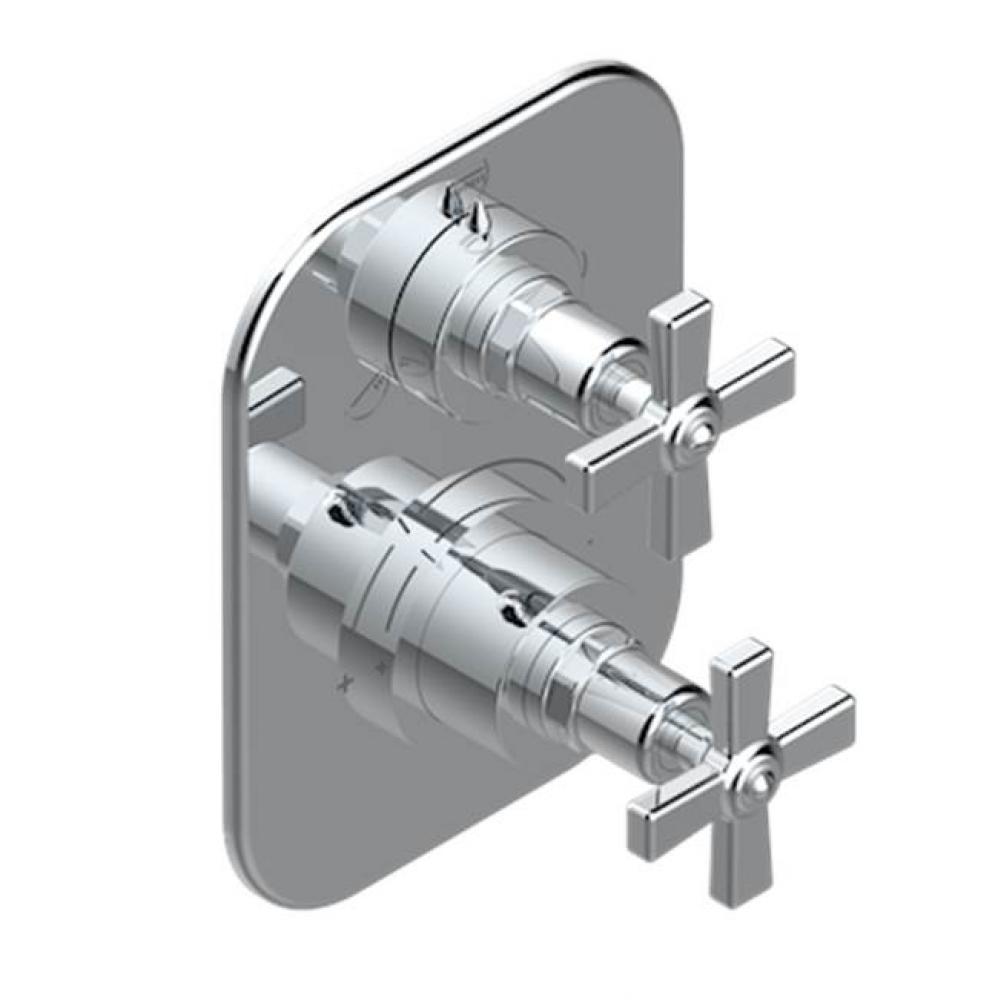 Trim For Thg Thermostat With Stop Valve And 3-way Diverter, Rough Part Supplied With Fixing Box Re