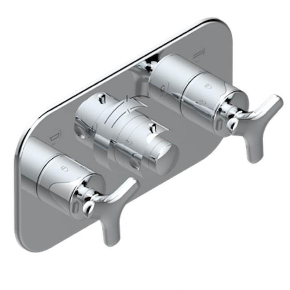 Trim For Thg Thermostat With 2 Valves Ref. 5 401ahm/us Rough Part Supplied With Fixing Box, Item T