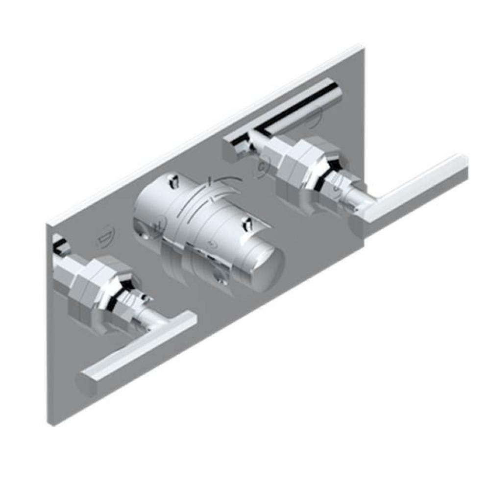 Trim For Thg Thermostat With 2 Valves Ref. 5 401ahm/us Rough Part Supplied With Fixing Box, Item T