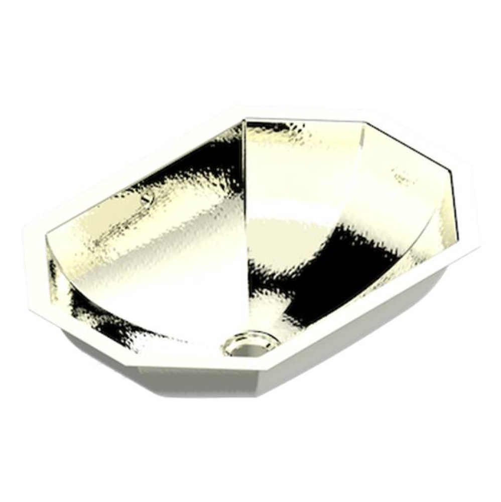 Rectangular Basin 21 1/8'' x 15'' With Overflow And Flat Edge, To Fix Under, H