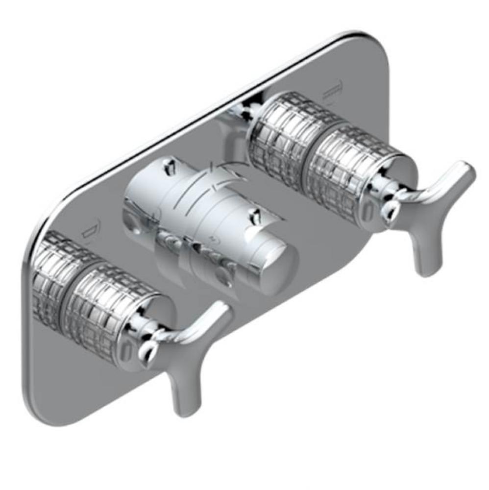 Trim For Thg Thermostat With 2 Valves Ref. 5 401ahm/us Rough Part Supplied With Fixing Box, Item T