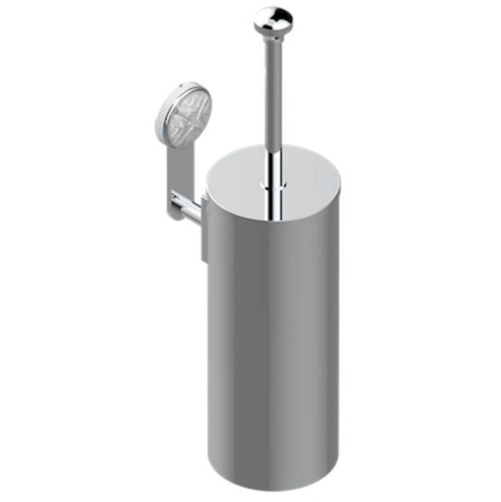 Metal Toilet Brush Holder With Brush With Cover Wall Mounted