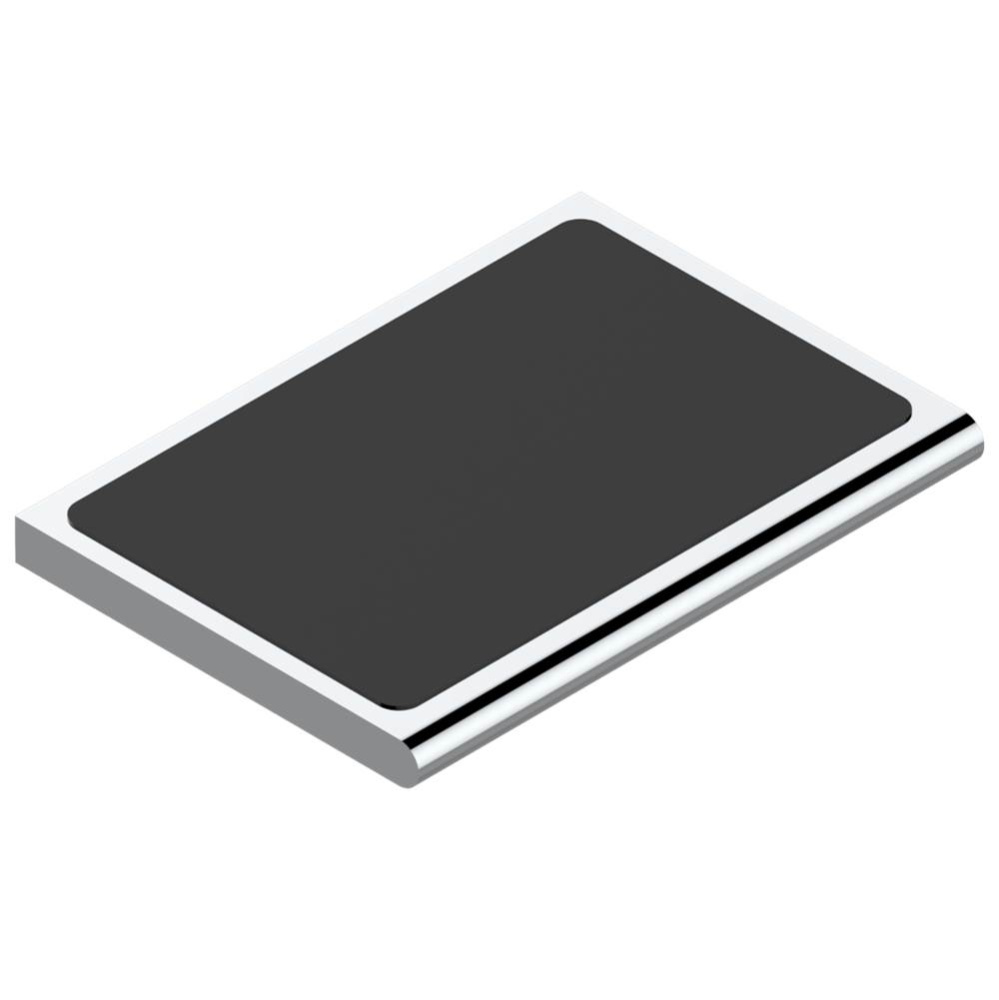 Metal shelf with anti-slip pad