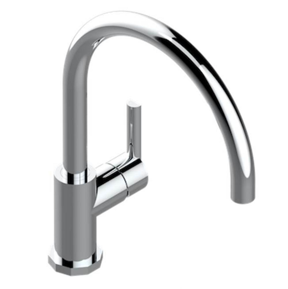 Single Hole Kitchen Faucet With Swivel Spout