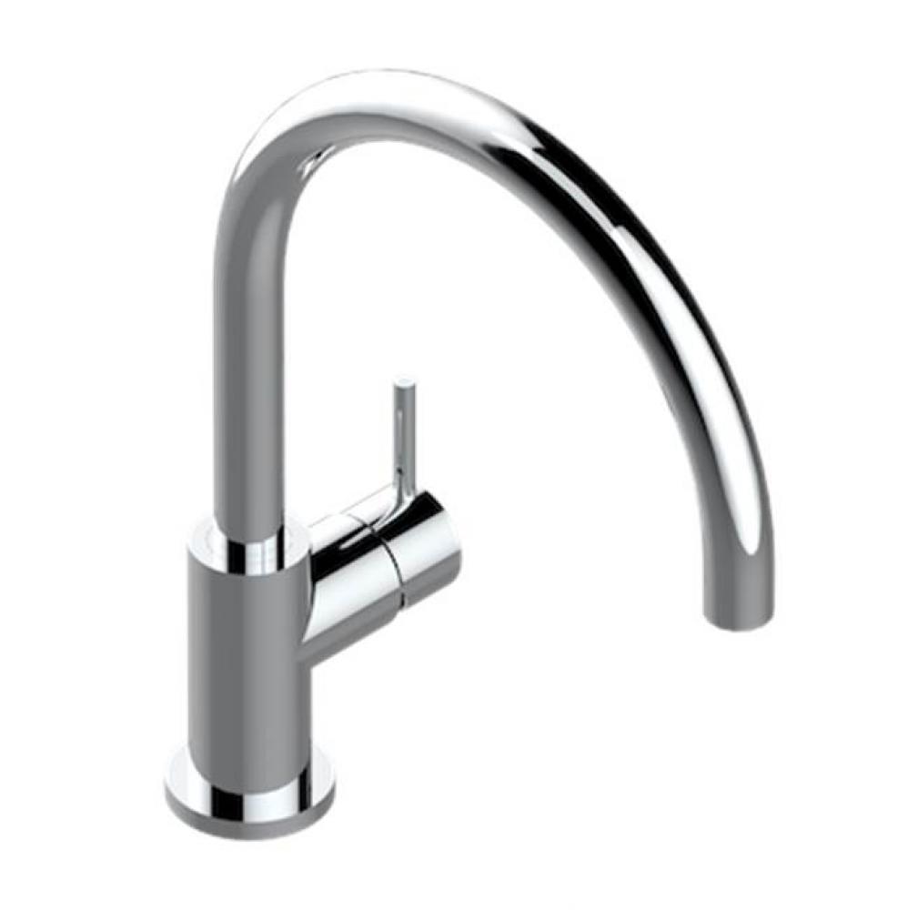 Single Hole Kitchen Faucet With Swivel Spout