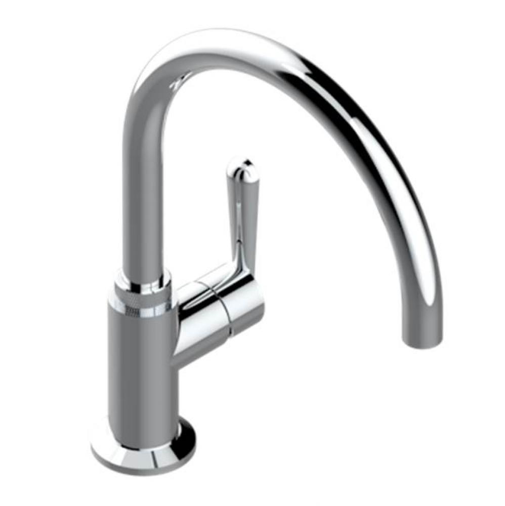 Single Hole Kitchen Faucet With Swivel Spout