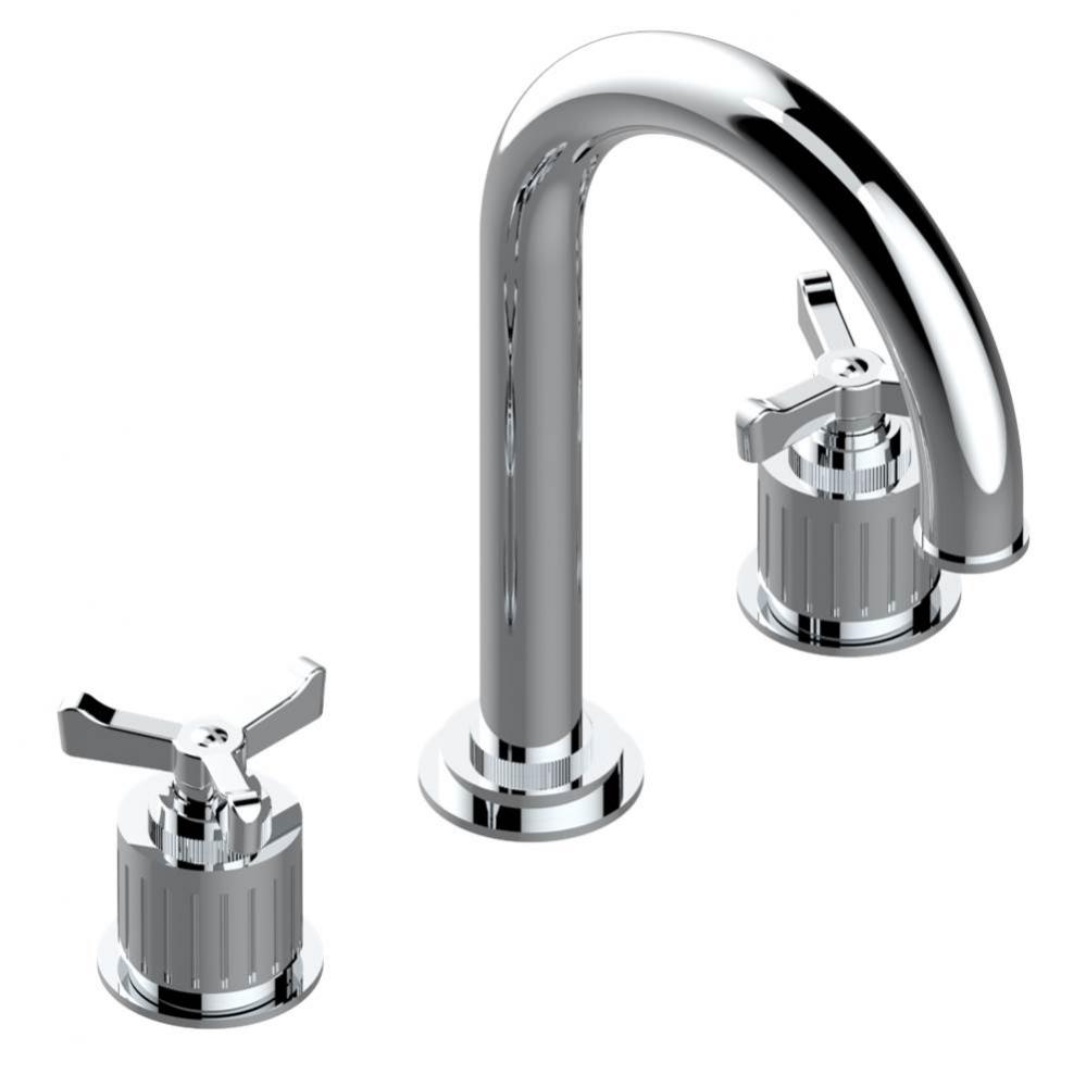 Widespread lavatory set, high spout with drain for 1 1/4'' + countertop