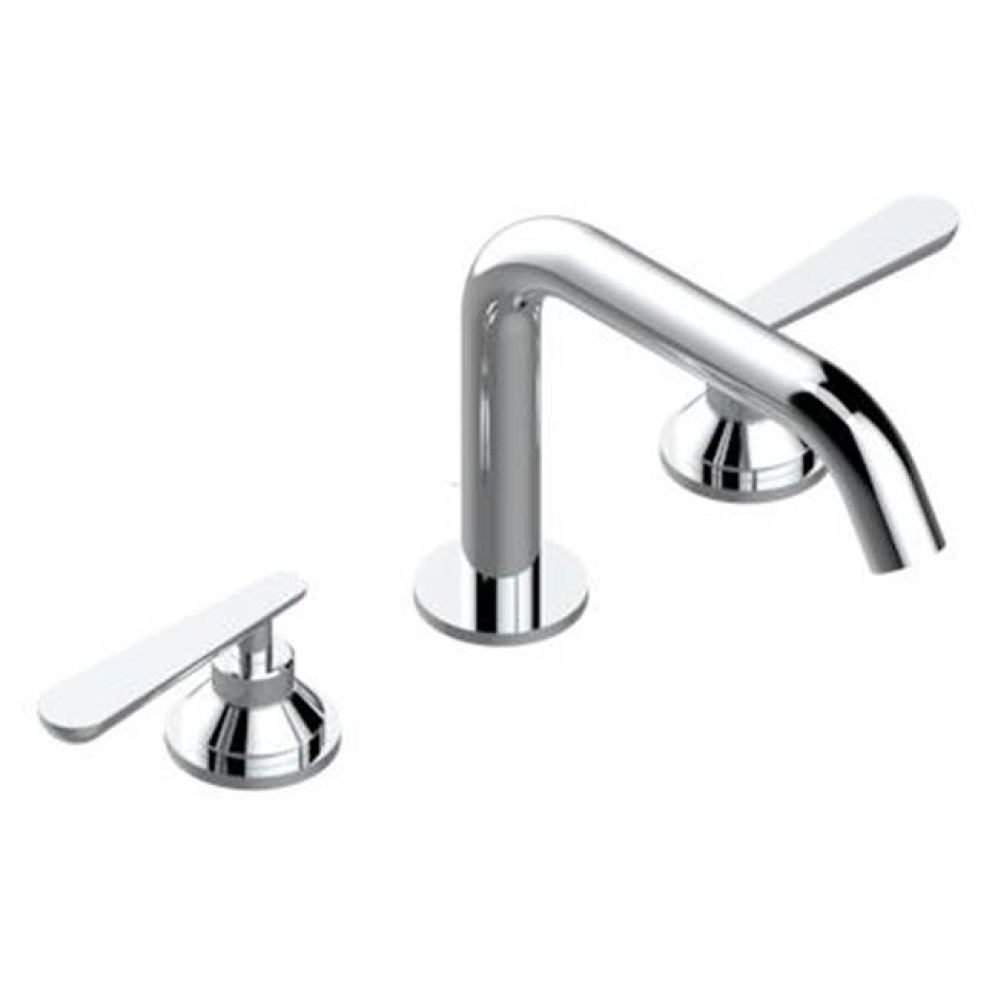 Widespread lavatory set with drain