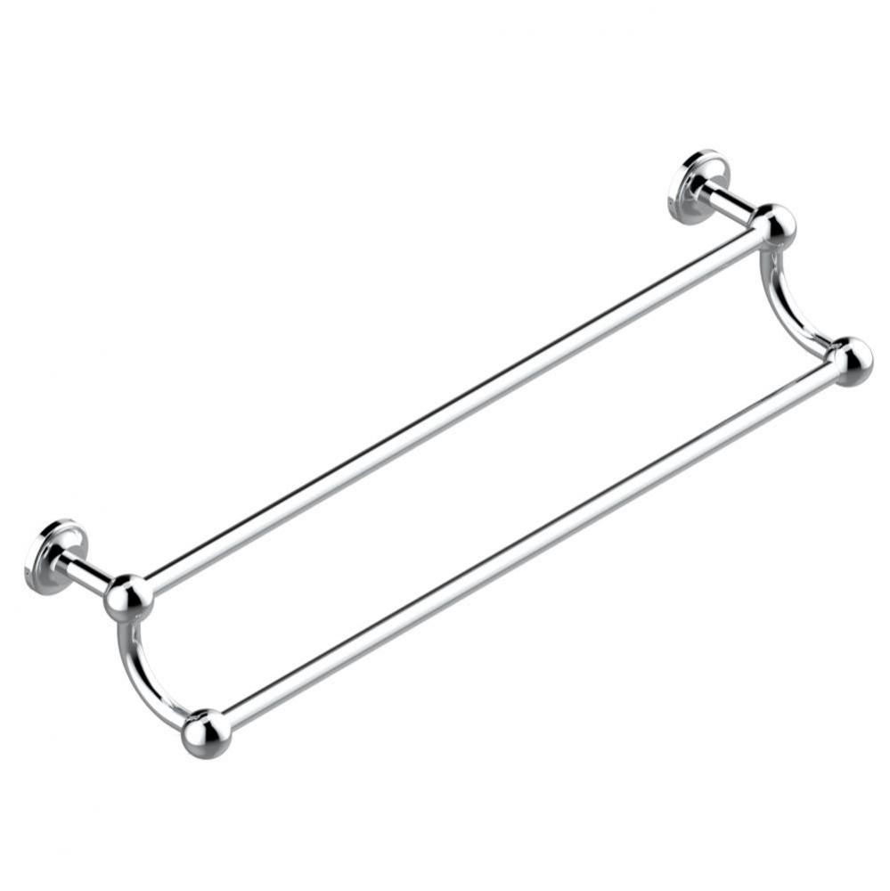 Double towel bar, 24'' long