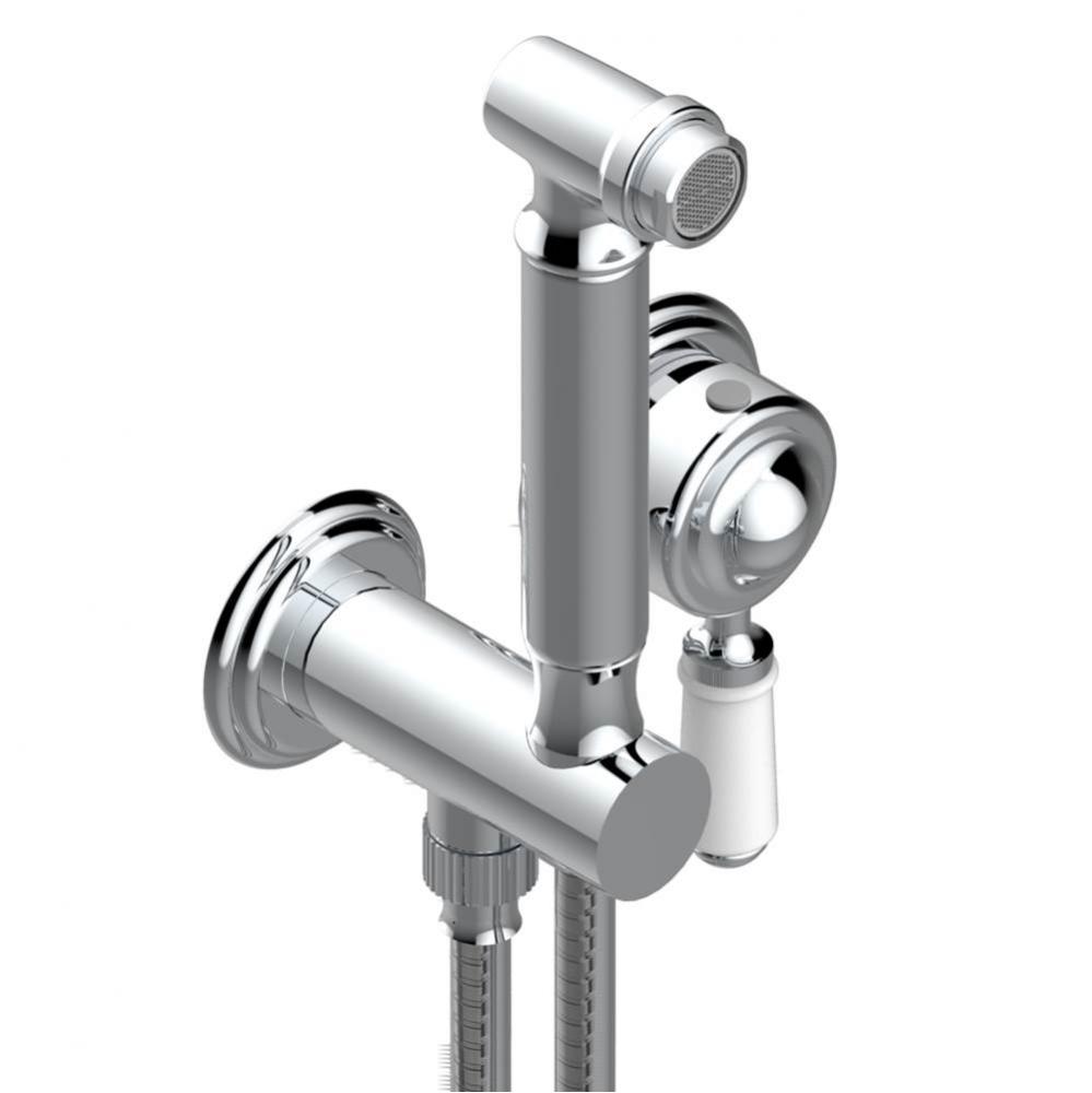 G08-5840/MUS - Handheld Spray Bidet With Mixing Valve Hose Elbow/Hook