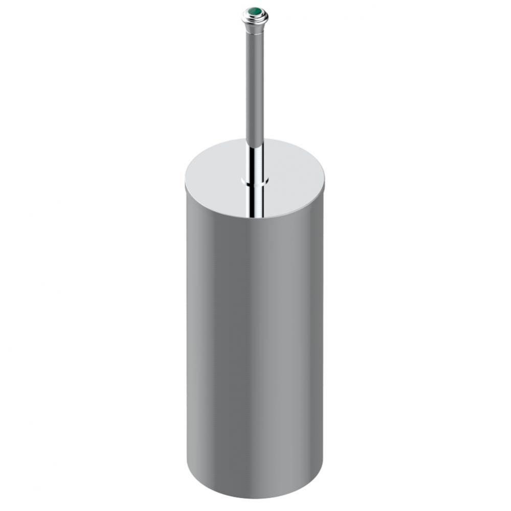 A1V-4700C - Metal Toilet Brush Holder With Brush With Cover Floor Mounted