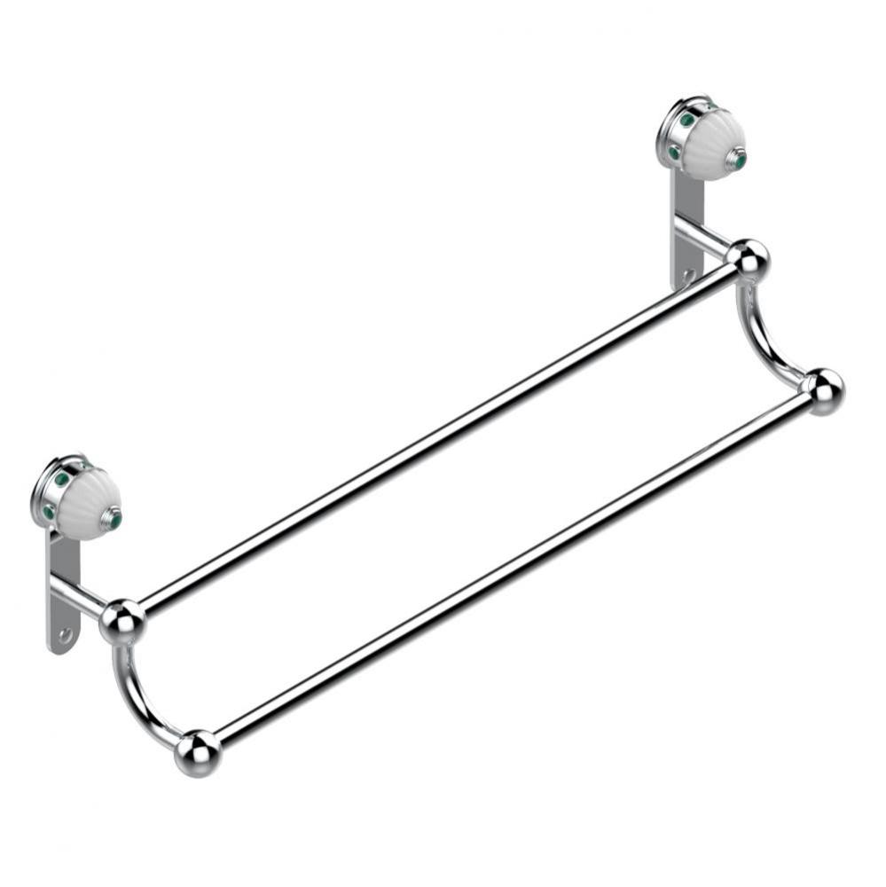 Double towel bar, 24'' long