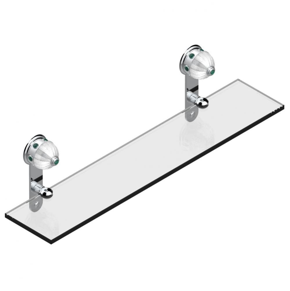 A1S-564 - Glass Shelf 23 5/8'' Long With Brackets