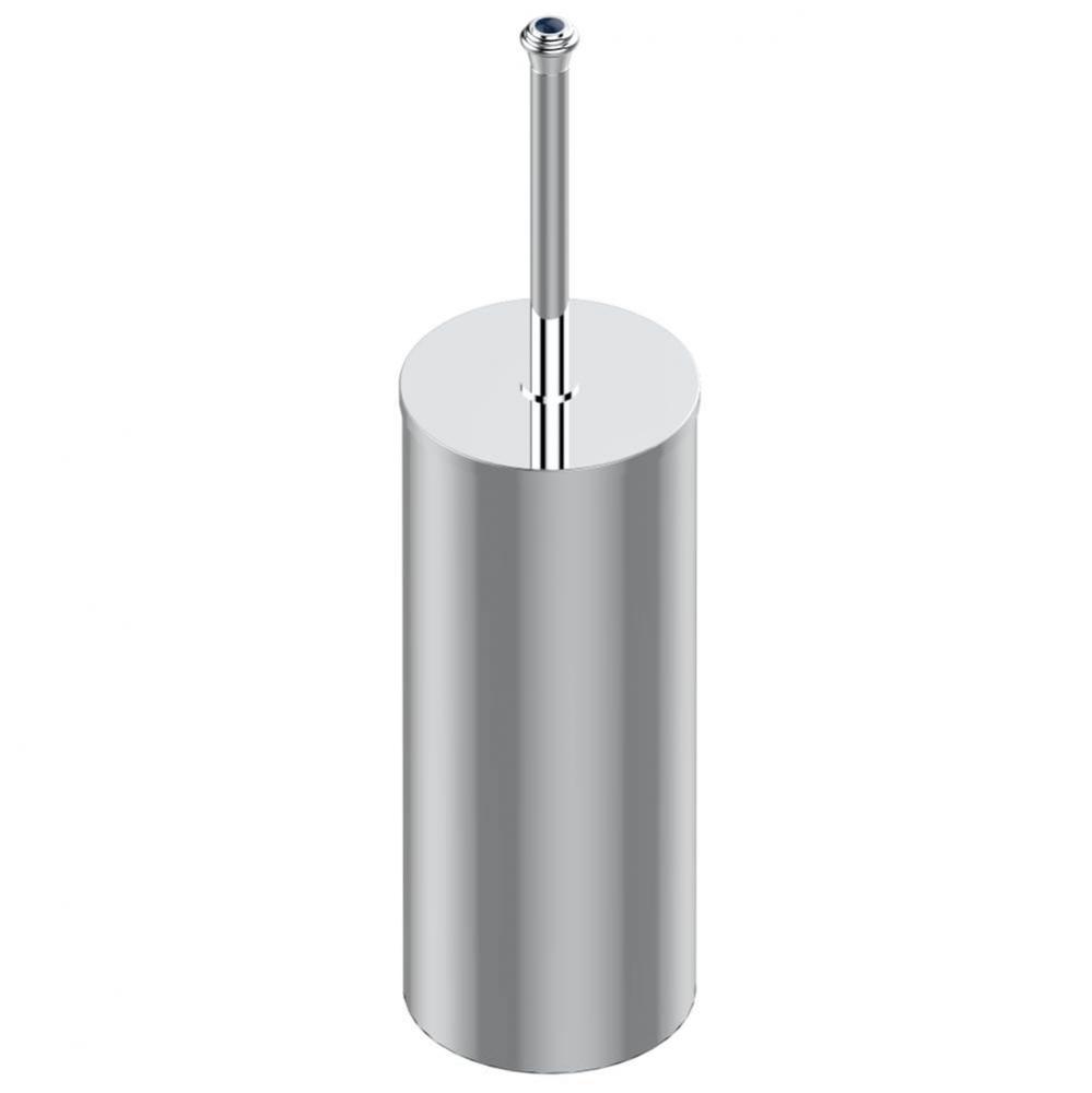 A1K-4700C - Metal Toilet Brush Holder With Brush With Cover Floor Mounted