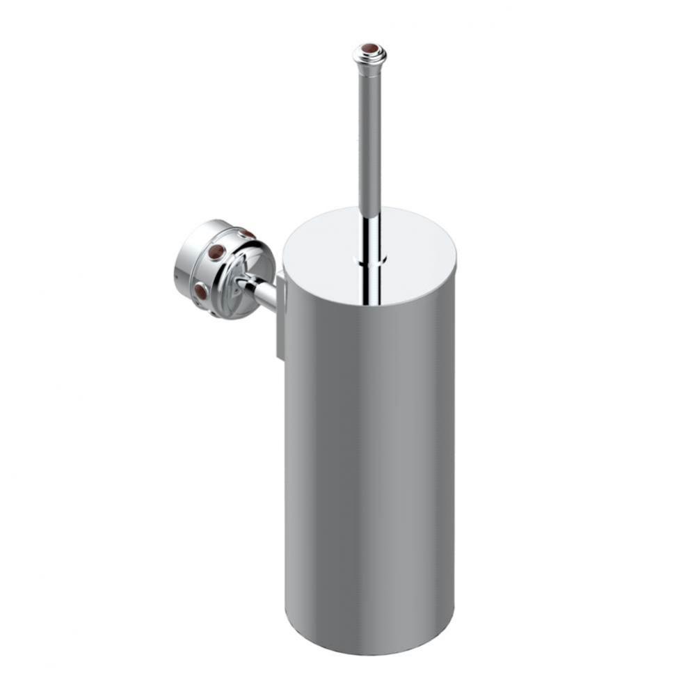 A1L-4720C - Metal Toilet Brush Holder With Brush With Cover Wall Mounted