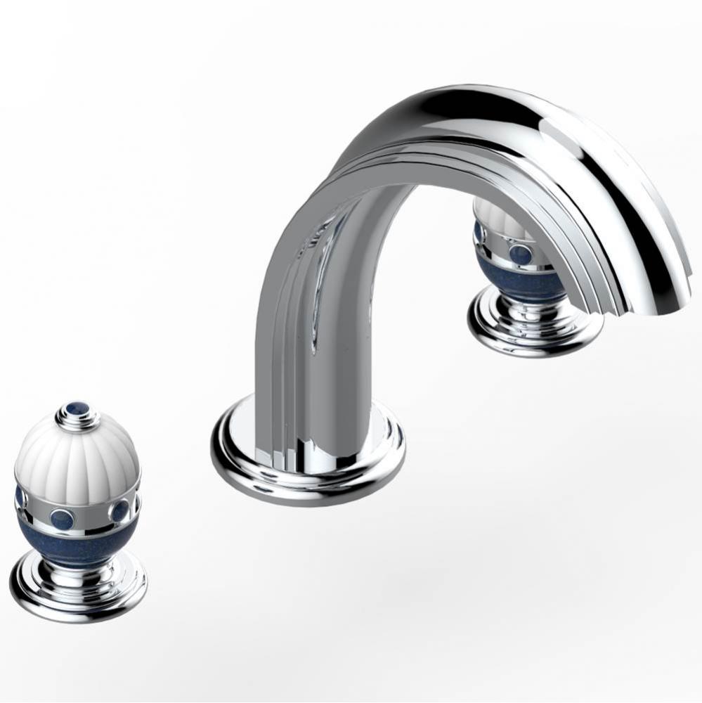 Roman tub set with 3/4'' valves