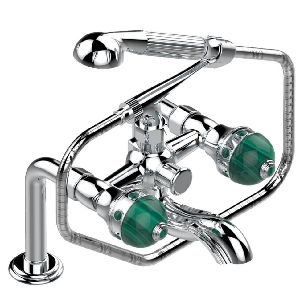 A1V-13G/US - Exposed Tub Filler With Cradle Handshower Deck Mounted