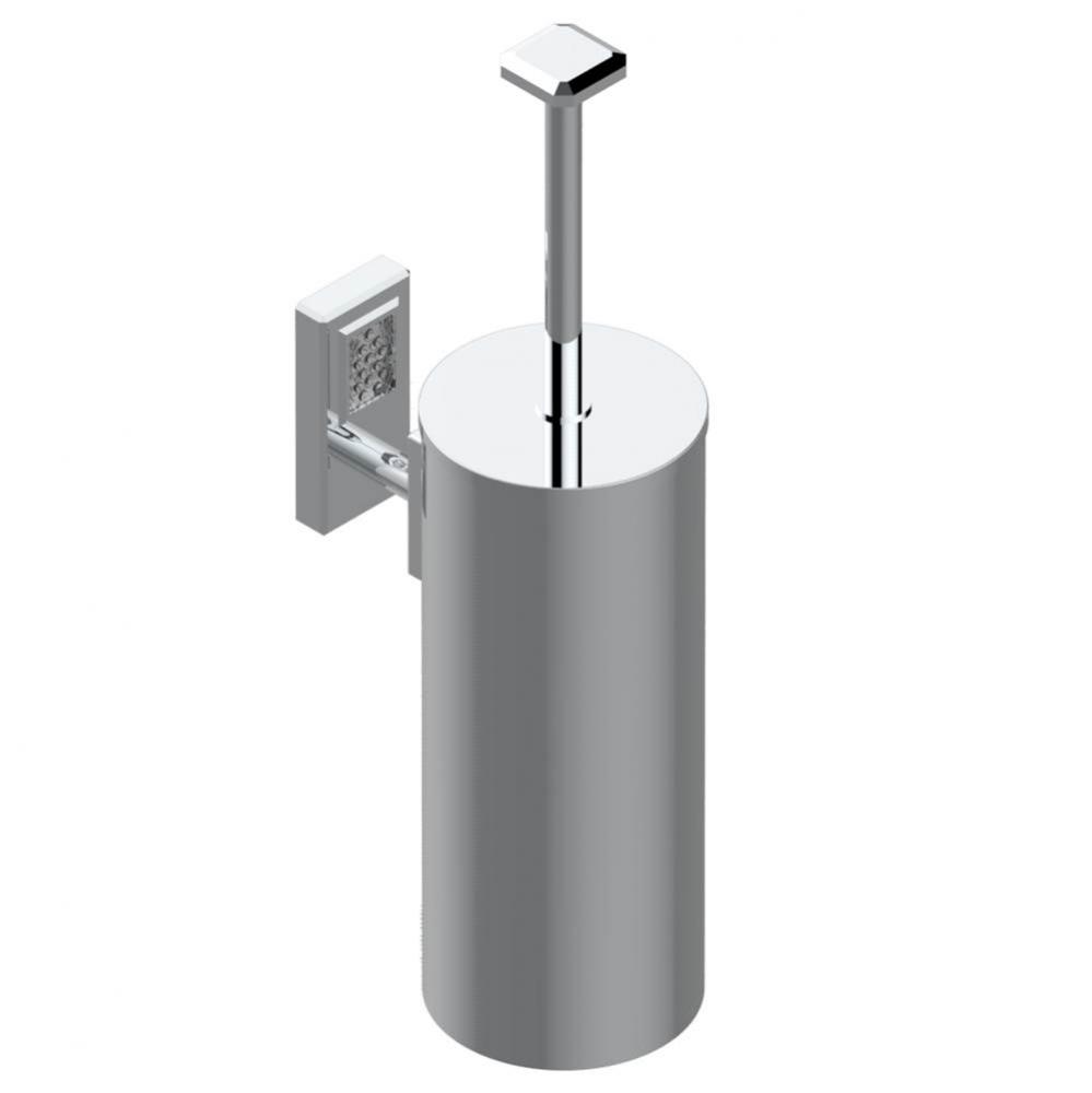 A2B-4720C - Metal Toilet Brush Holder With Brush With Cover Wall Mounted