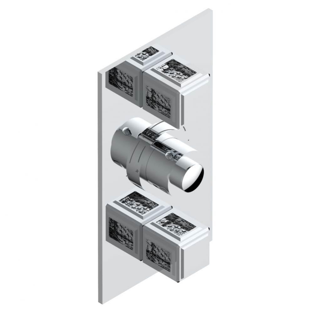 A2A-5400BE - Trim For Thg Thermostatic Valve 2 Volume Controls Ref. 5400Ae/Us