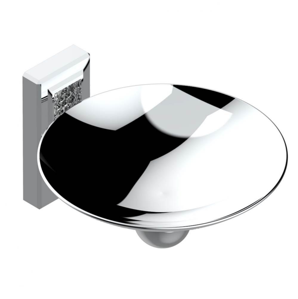 Soap dish, wall mounted, 6'' diameter