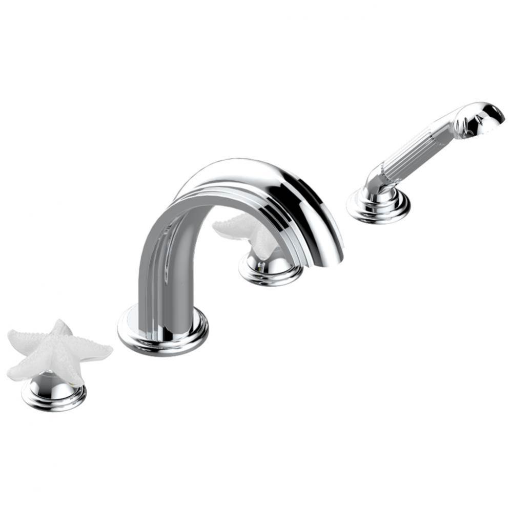 A2C-112BSGUS - Deck Mounted Tub Filler With Diverter Goliath Spout And Handshower 3/4''