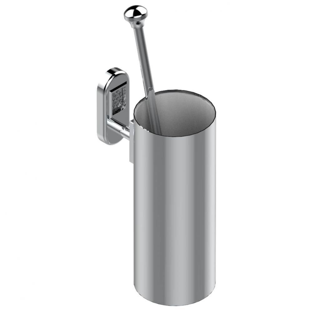 Wall mounted toilet brush holder