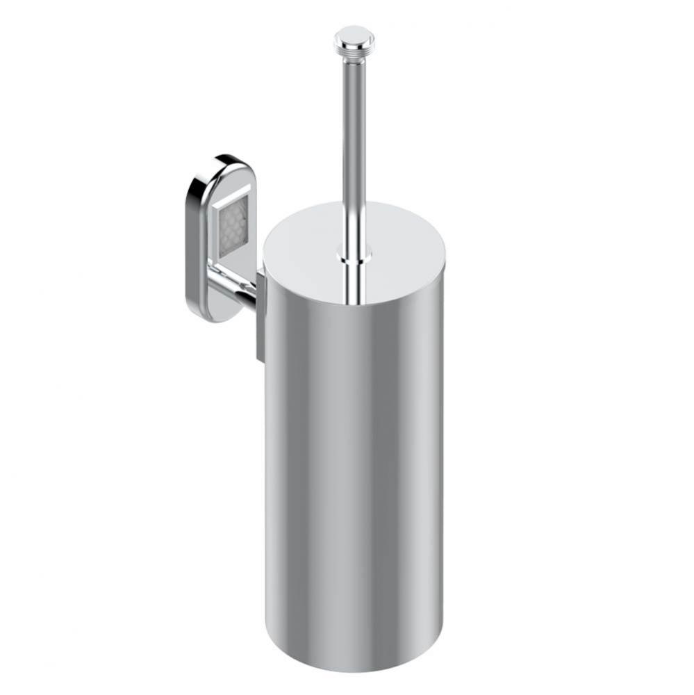 A2F-4720C - Metal Toilet Brush Holder With Brush With Cover Wall Mounted