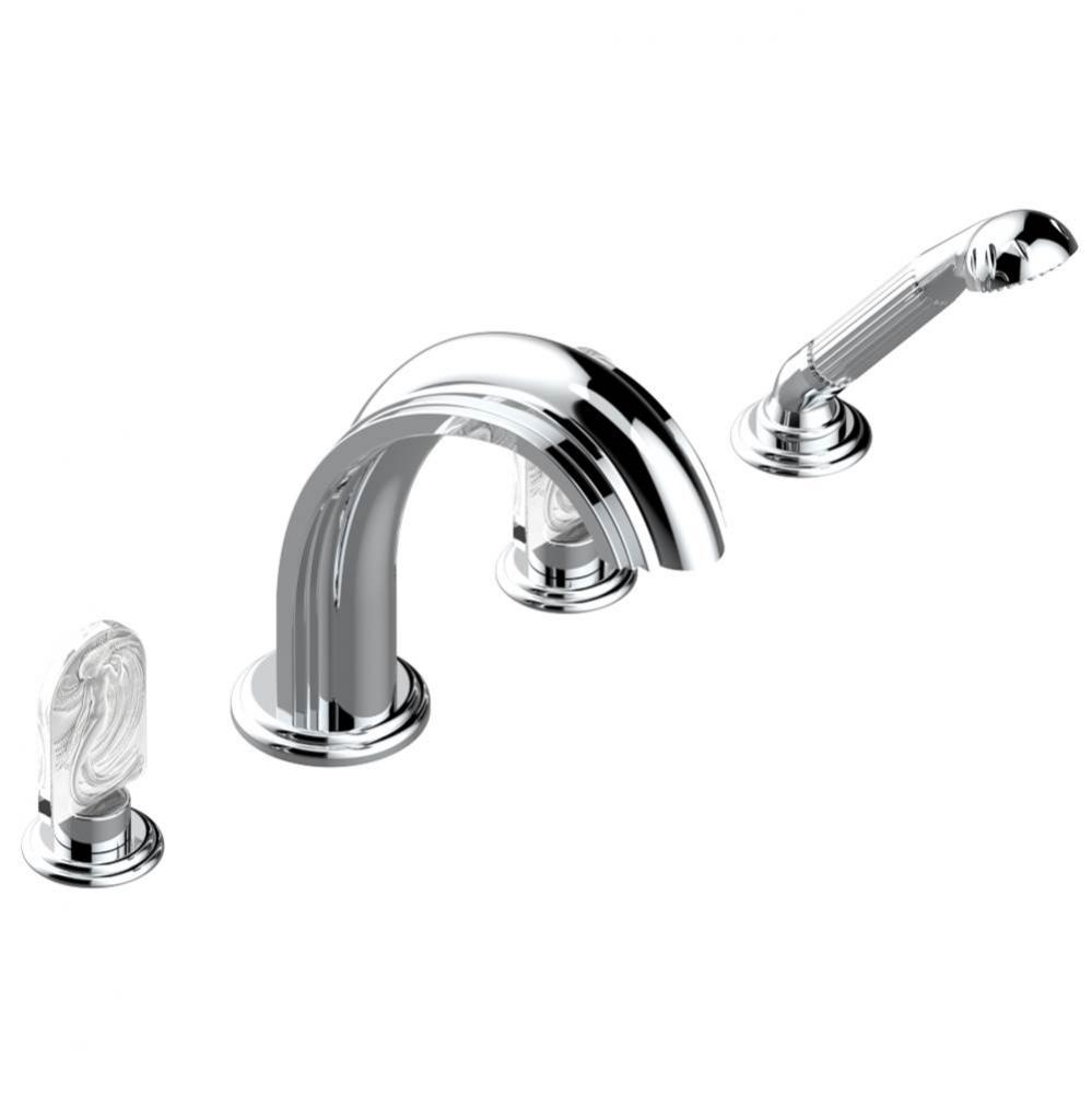 A2F-112BSGUS - Deck Mounted Tub Filler With Diverter Goliath Spout And Handshower 3/4''