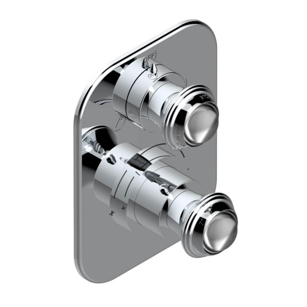 Trim for thg thermostat with 2-way diverter, rough part supplied with fixing box ref. 5 500AE/US