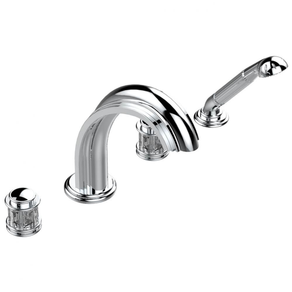 A2G-112BSGUS - Deck Mounted Tub Filler With Diverter Goliath Spout And Handshower 3/4''