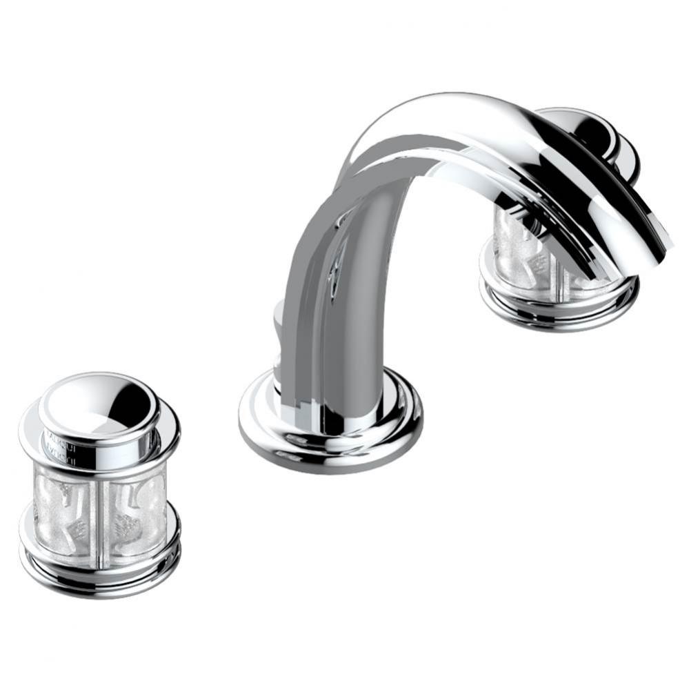 Widespread lavatory set with drain