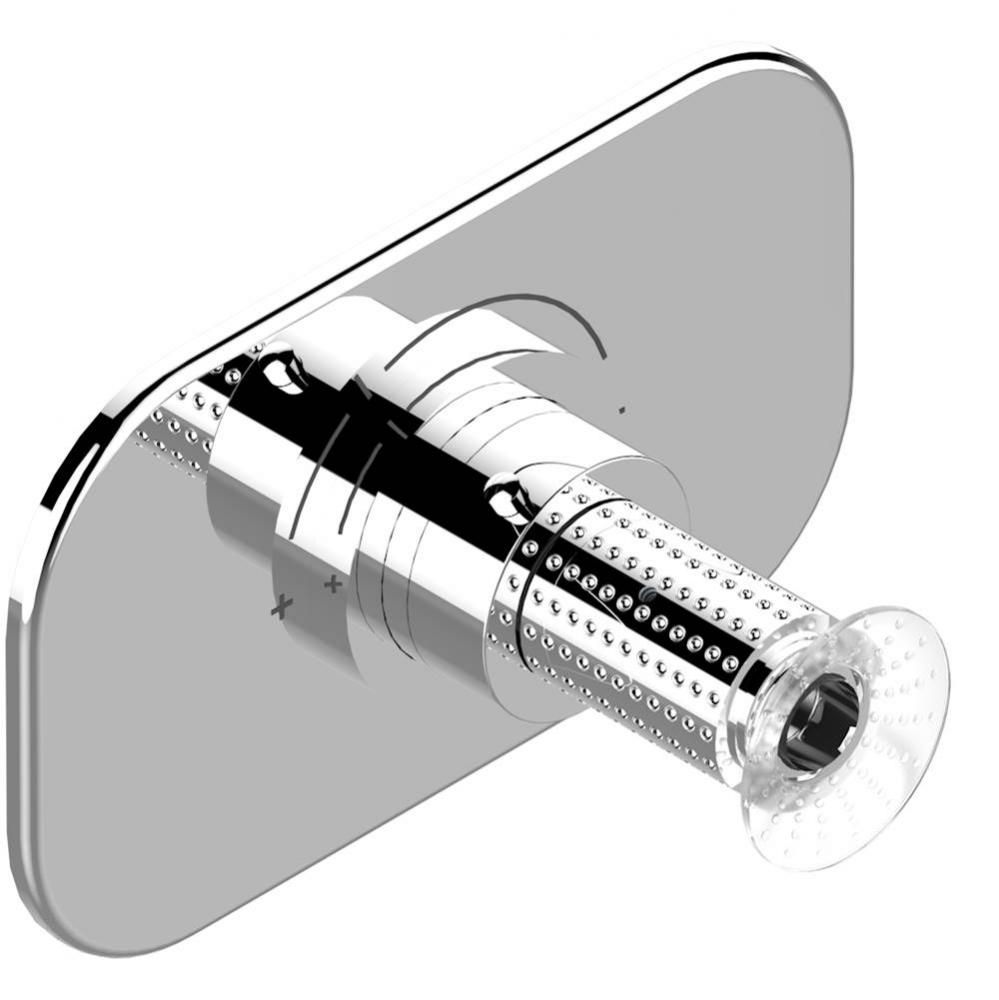 Trim for THG thermostatic valve, rough part supplied with fixing box ref.5 200AE/US