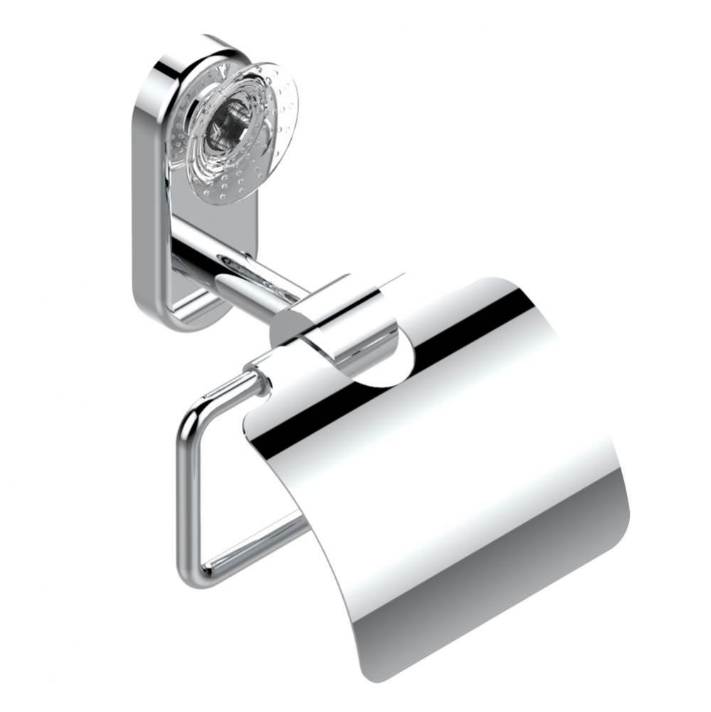 Toilet paper holder, single mount with cover