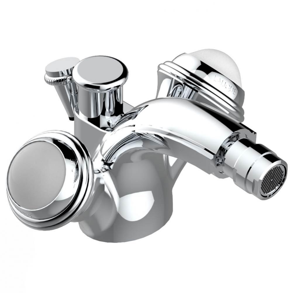 A2J-3205/2US - Single Hole Bidet Faucet Integral Diverter For Vertical Spray With Drain