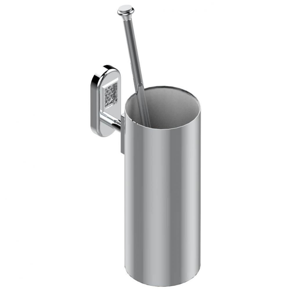 Wall mounted toilet brush holder