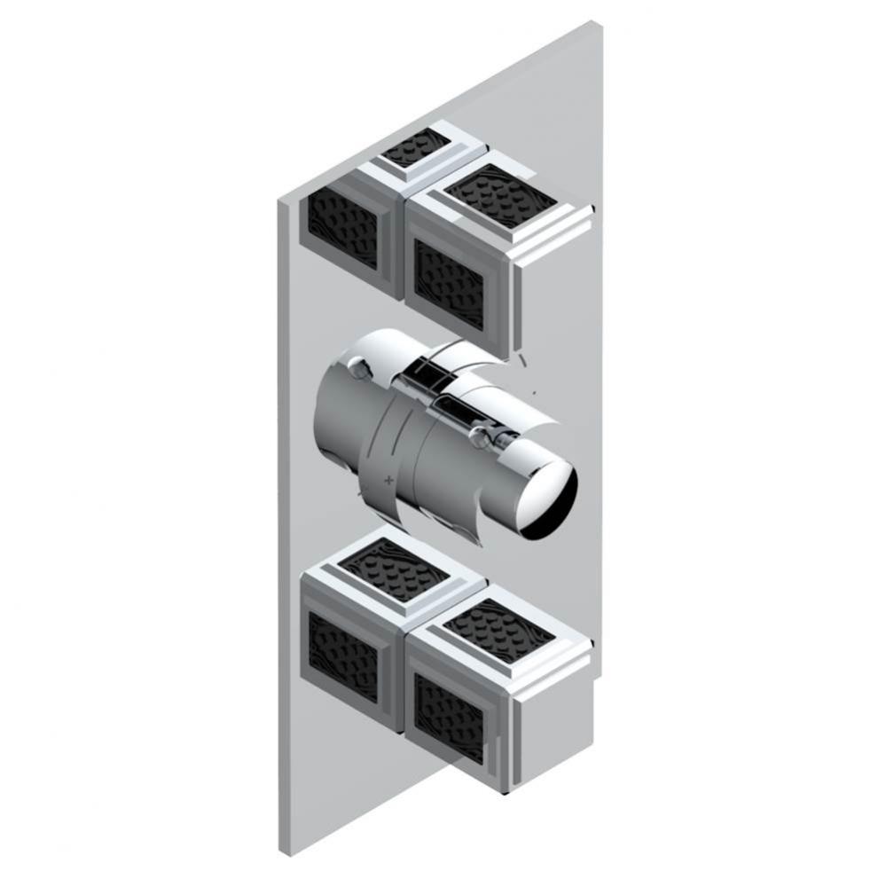 A2L-5400BE - Trim For Thg Thermostatic Valve 2 Volume Controls Ref. 5400Ae/Us