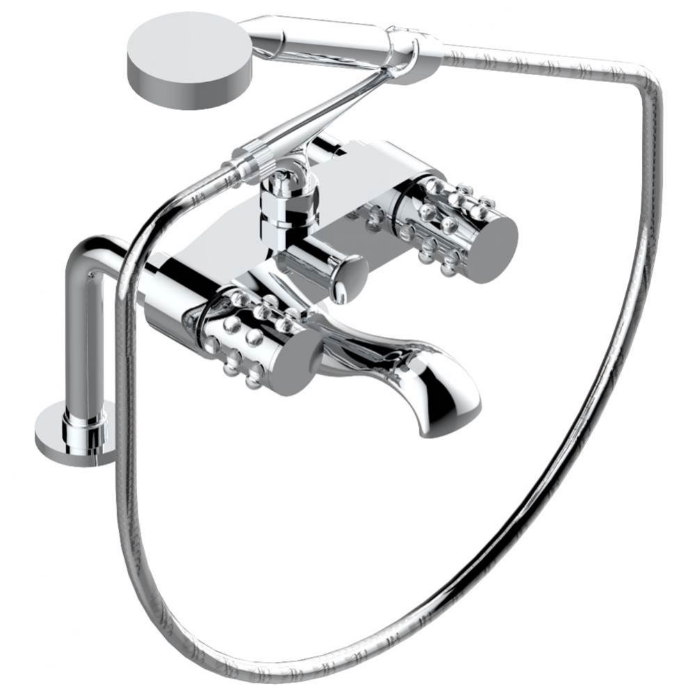 A2N-13G/US - Exposed Tub Filler With Cradle Handshower Deck Mounted