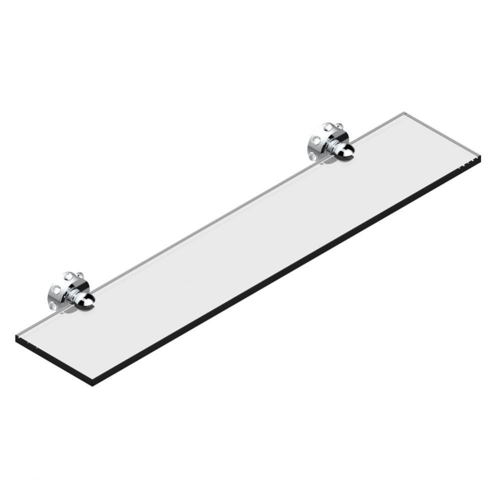 Glass shelf with brackets