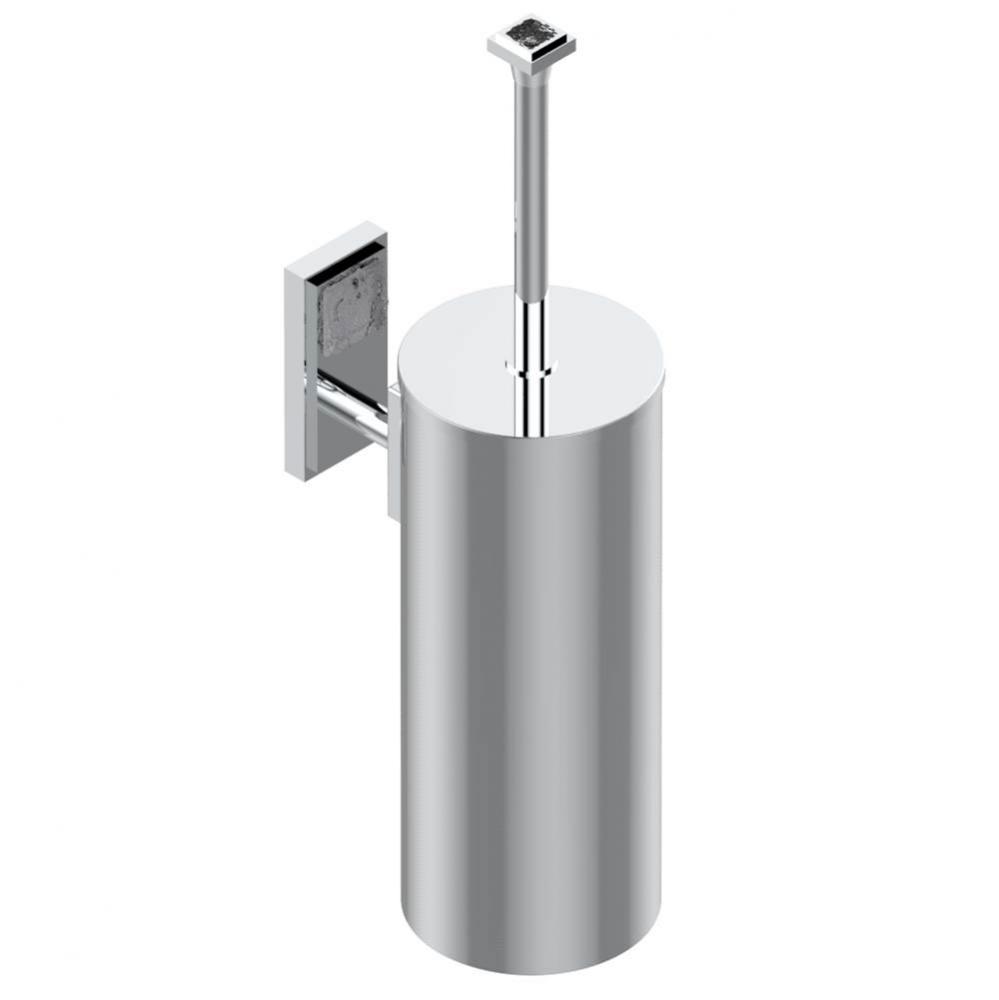 A2U-4720C - Metal Toilet Brush Holder With Brush With Cover Wall Mounted