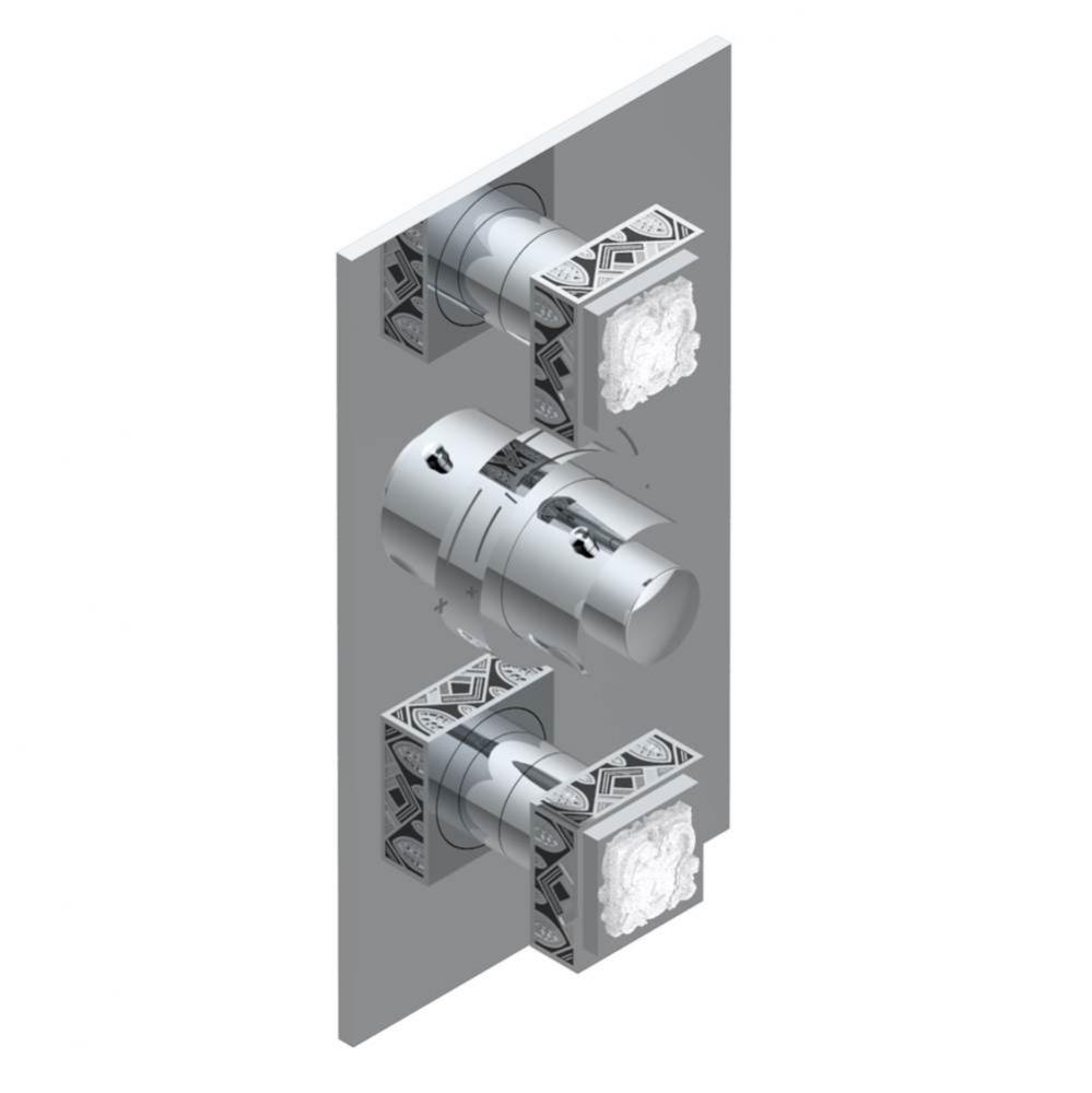 A2R-5400BE - Trim For Thg Thermostatic Valve 2 Volume Controls Ref. 5400Ae/Us