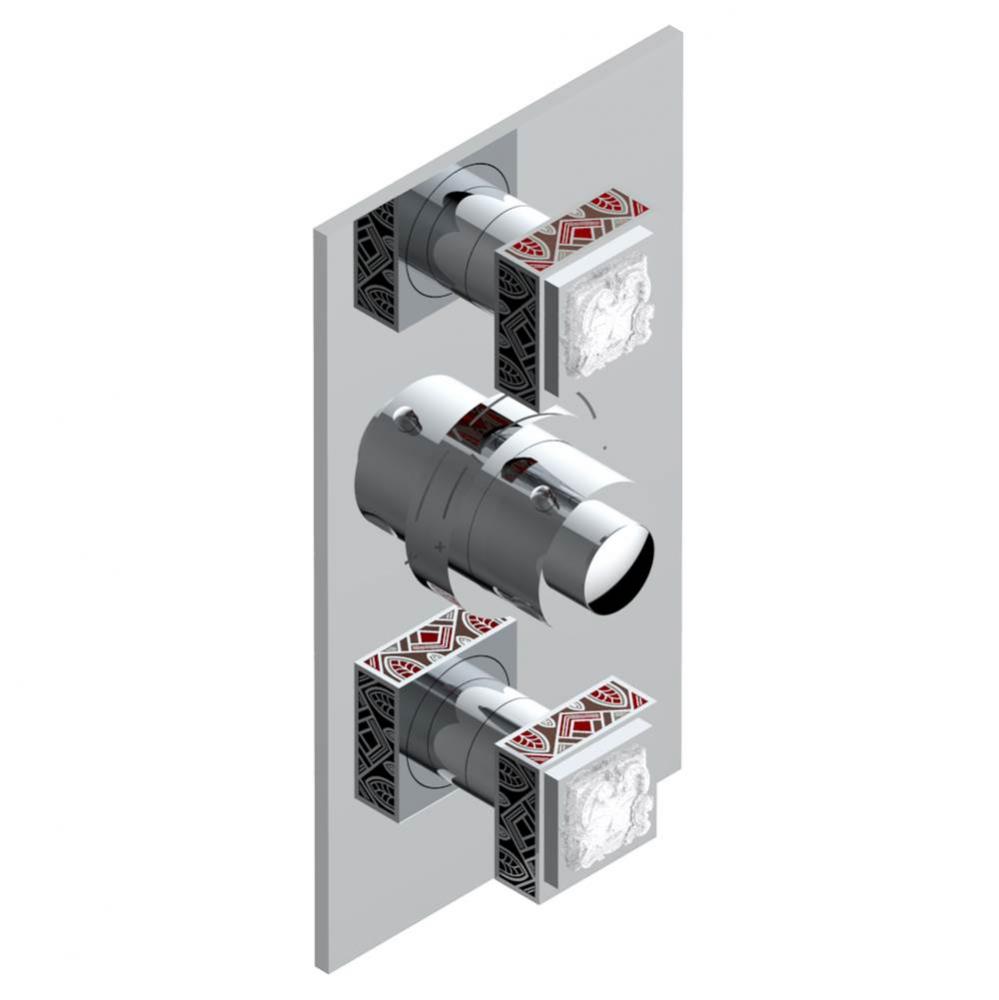 A2S-5400BE - Trim For Thg Thermostatic Valve 2 Volume Controls Ref. 5400Ae/Us