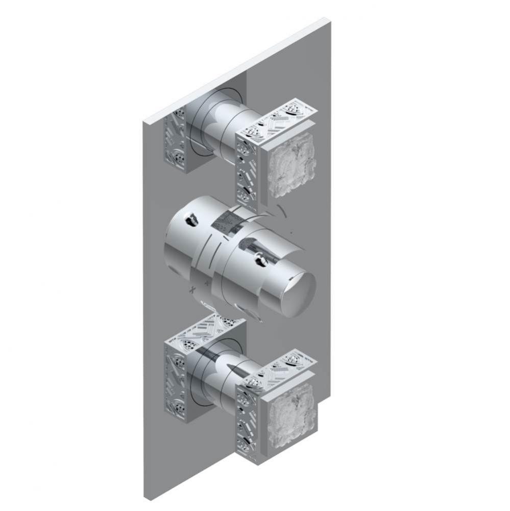 A2T-5400BE - Trim For Thg Thermostatic Valve 2 Volume Controls Ref. 5400Ae/Us