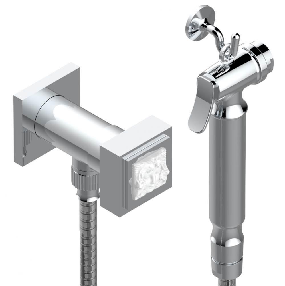 A2U-5840/8US - Handheld Spray Bidet With Hose Elbow/Hook