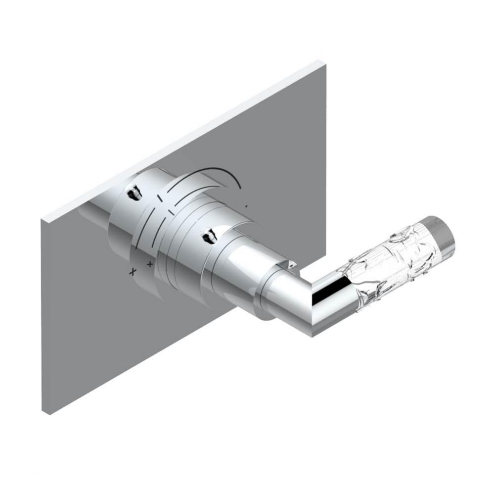 Trim for THG thermostatic valve, rough part supplied with fixing box ref.5 200AE/US