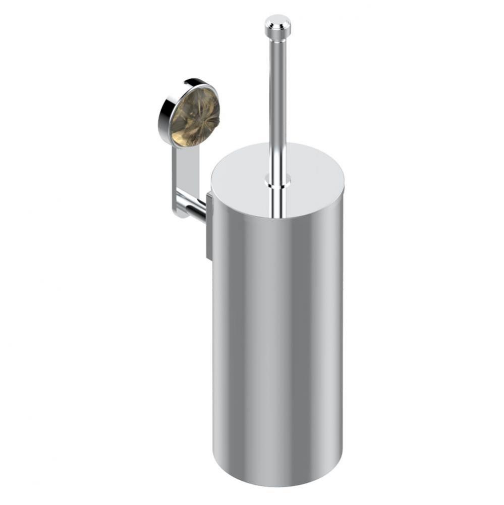 A46-4720C - Metal Toilet Brush Holder With Brush With Cover Wall Mounted