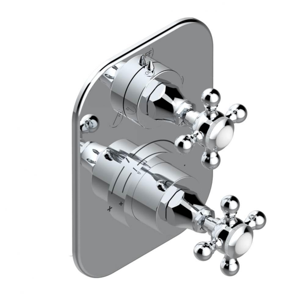 Trim for thg thermostat with 2-way diverter, rough part supplied with fixing box ref. 5 500AE/US