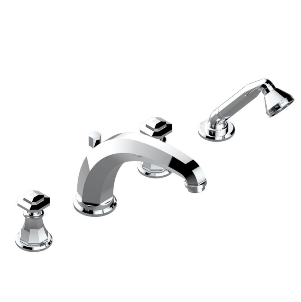 A57-112BSGBHUS - Deck Mounted Tub Set With High Divertor Spout And Handshower 3/4'' Valv