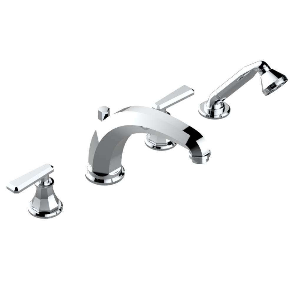 A58-112BSGBHUS - Deck Mounted Tub Set With High Divertor Spout And Handshower 3/4'' Valv