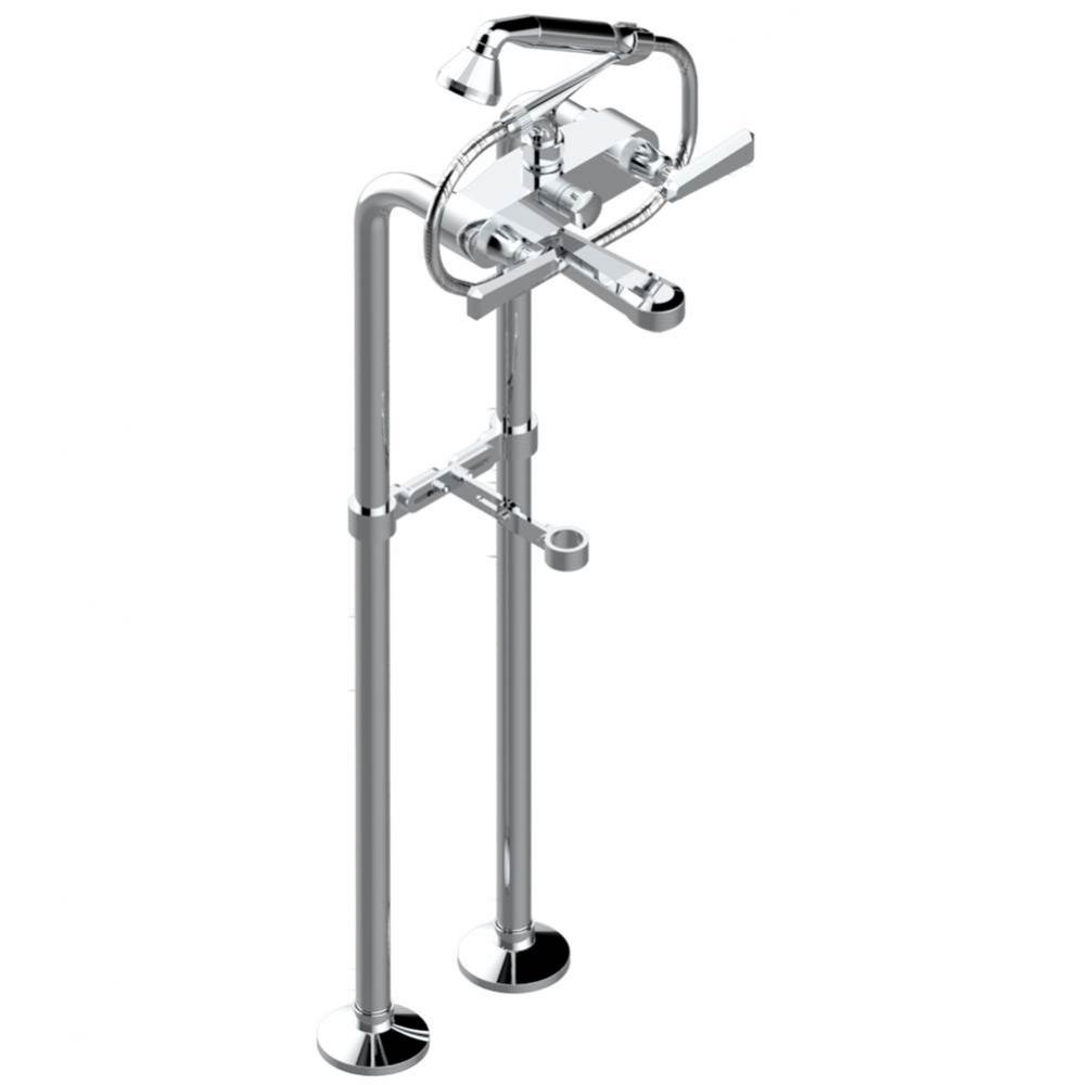 A58-13800/US - Exposed Tub Filler W/33'' Risers Handshower Shower Overflow ''T